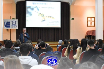 Alunos do 7º ano e da 2ª série participam do projeto Meliponário Franciscano