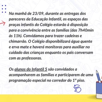 Entrega dos resultados - 2º trimestre letivo