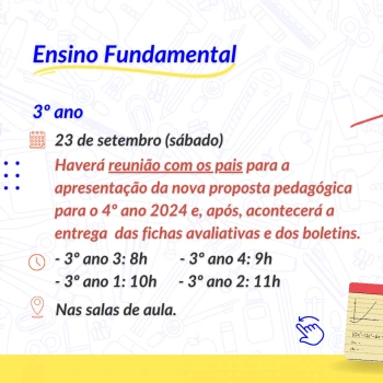 Entrega dos resultados - 2º trimestre letivo