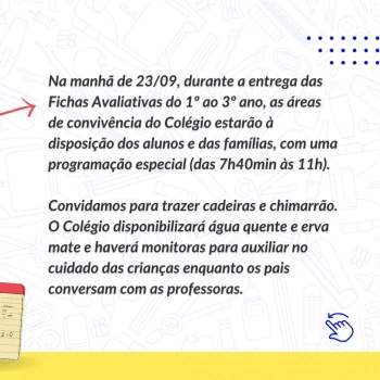 Entrega dos resultados - 2º trimestre letivo