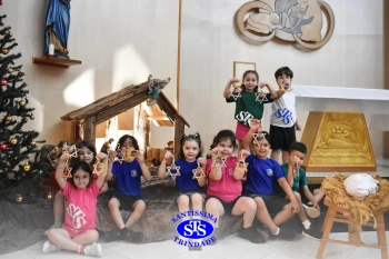 Alunos do Infantil 1, 2, 3 e 4 participam das Celebrações de Natal