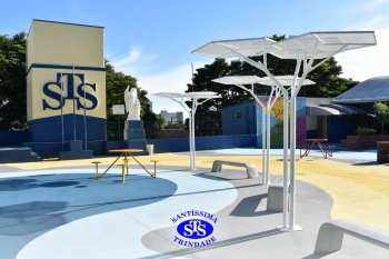 Novo pátio do Colégio torna-se mais acolhedor para os alunos e as famílias