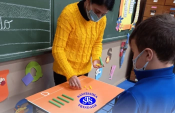 Alunos do 1º ano em construção do número