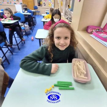 Alunos do 1º ano em construção do número