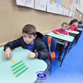 Alunos do 1º ano em construção do número
