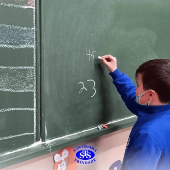 Alunos do 1º ano em construção do número