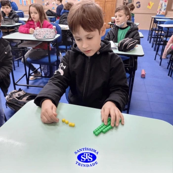 Alunos do 1º ano em construção do número