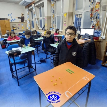 Alunos do 1º ano em construção do número