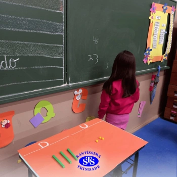 Alunos do 1º ano em construção do número