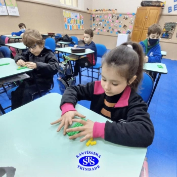 Alunos do 1º ano em construção do número