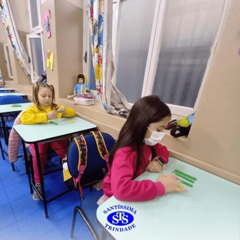 Alunos do 1º ano em construção do número