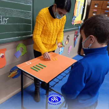 Alunos do 1º ano em construção do número