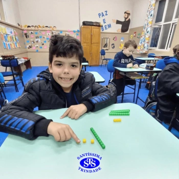 Alunos do 1º ano em construção do número