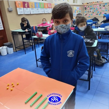 Alunos do 1º ano em construção do número