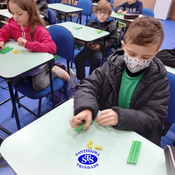 Alunos do 1º ano em construção do número