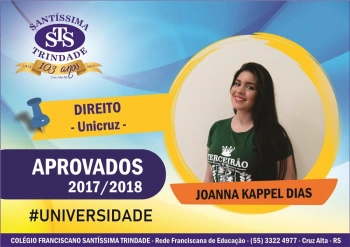 Parabéns, aprovados no vestibular !