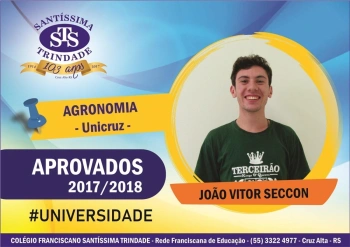 Parabéns, aprovados no vestibular !