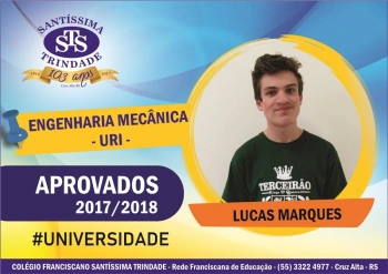 Parabéns, aprovados no vestibular !