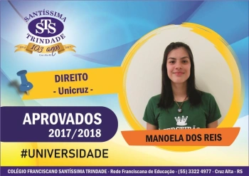 Parabéns, aprovados no vestibular !