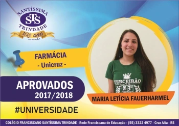 Parabéns, aprovados no vestibular !