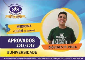 Parabéns, aprovados no vestibular !