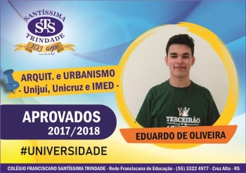Parabéns, aprovados no vestibular !