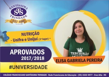 Parabéns, aprovados no vestibular !