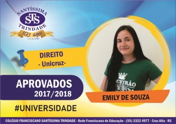 Parabéns, aprovados no vestibular !