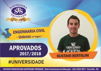 Parabéns, aprovados no vestibular !