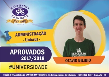 Parabéns, aprovados no vestibular !