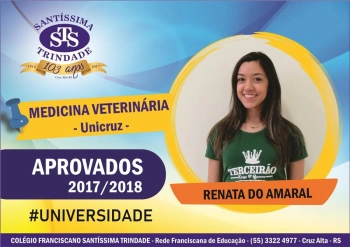 Parabéns, aprovados no vestibular !