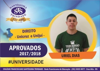 Parabéns, aprovados no vestibular !