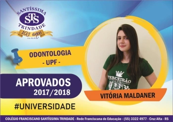 Parabéns, aprovados no vestibular !