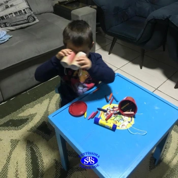 Aulas remotas no Infantil 3