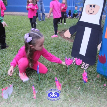 Alunos do Infantil 4 constroem Jardim da Madre Madalena
