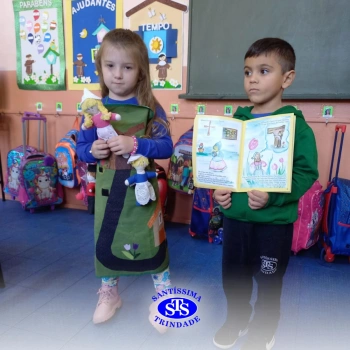 Alunos do Infantil 4 constroem Jardim da Madre Madalena