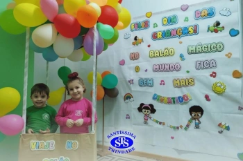Alunos participam de atividades alusivas ao Dia da Criança