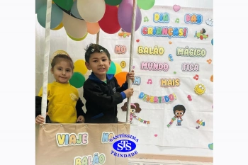 Alunos participam de atividades alusivas ao Dia da Criança
