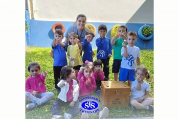 Alunos participam de atividades alusivas ao Dia da Criança