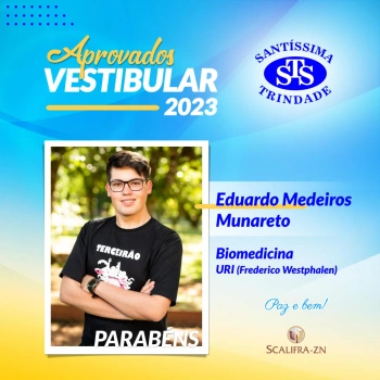 Parabéns, aprovados no Vestibular! 