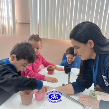 Alunos estudam processo de germinação de forma prática e lúdica