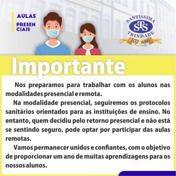 Retorno às aulas presenciais: Educação Infantil ao Ensino Médio