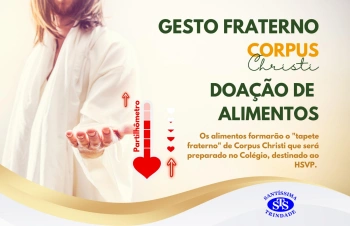 Doação de alimentos é o gesto fraterno de Corpus Christi proposto às famílias