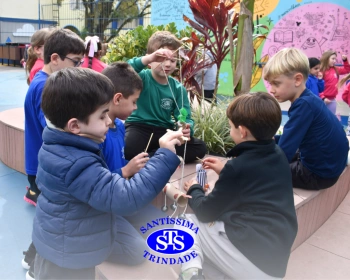 2º ano faz marionetes com materiais reciclados