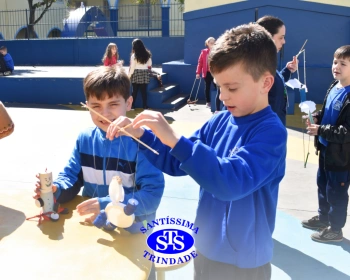 2º ano faz marionetes com materiais reciclados