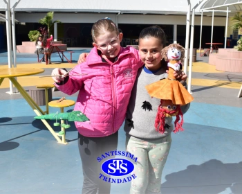 2º ano faz marionetes com materiais reciclados