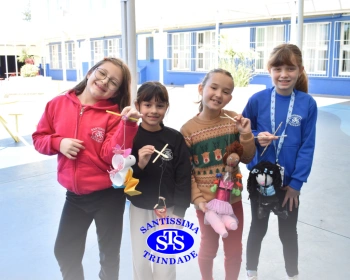 2º ano faz marionetes com materiais reciclados