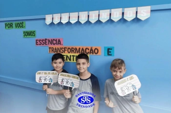 Registros do primeiro dia de aula do 4º ano 