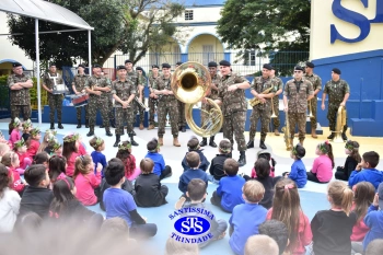 Educação Infantil recebe a Banda de Música da AD3