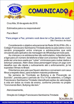 COMUNICADO AOS PAIS